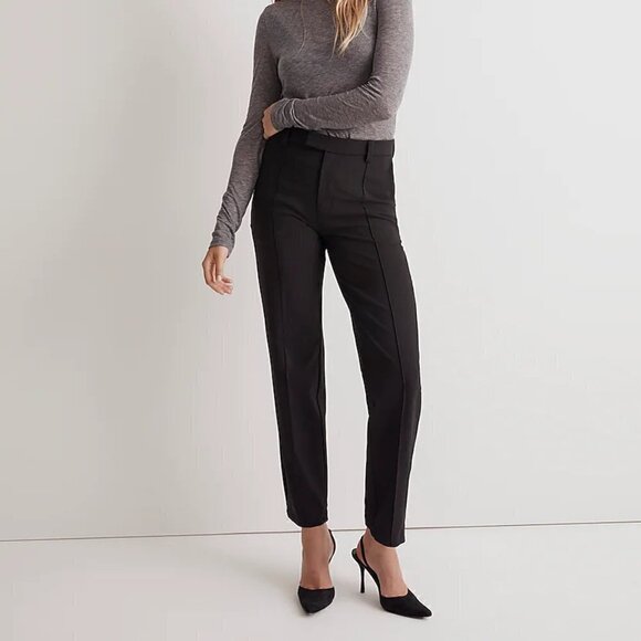 Madewell Petite Fairbanks Slim Tapered Trouser Pants Black Size 6P NWT - Picture 11 of 11